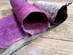 lot cabillaud - violet/taupe - cuirenstock