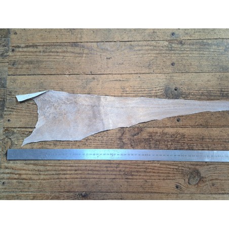 lot cabillaud - brun/blanc nacrée orange - cuir en stock