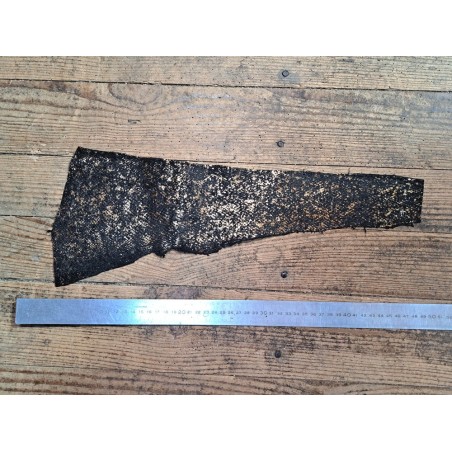 lot cabillaud - nuancé brun/noir métallisé or- Cuirenstock