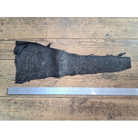 lot cabillaud - blanc nuancé gris/noir métallisé argent - cuir en stock