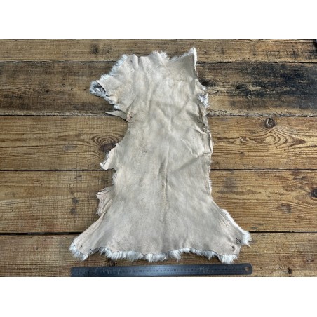 Peau de mouton lainé beige - CHOIX ÉCART - H - Cuir en Stock