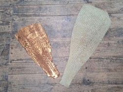 lot perche du nil - vert pastel/brun métallisé orange - cuirenstock