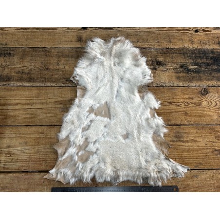Peau de mouton lainé - CHOIX ÉCART - N - Cuir en Stock