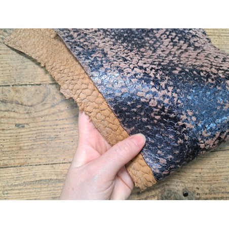 Lot de 2 peaux uniques - Perche du Nil - B - Cuir en Stock