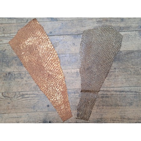 lot perche du nil - brun métallisé cuivre/brun kaki - cuirenstock