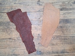 lot perche du nil - acajou/ brun clair - cuir en stock