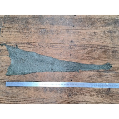 cuir cabillaud - poisson - maroquinerie - vert d'eau mat - cuir en stock