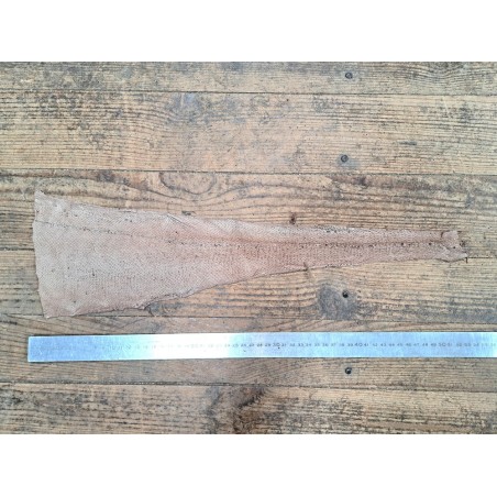 cuir cabillaud - poisson - maroquinerie - rose pastel mat - cuir en stock