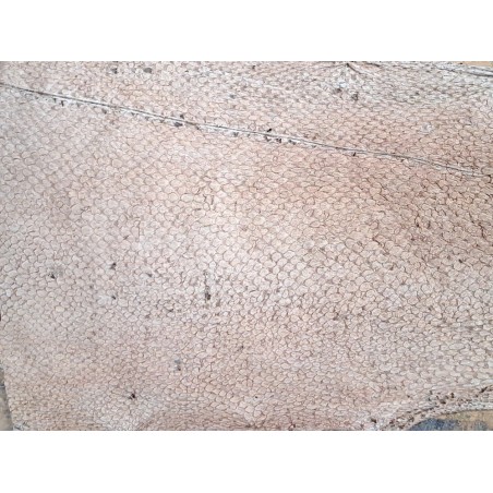 cuir cabillaud - poisson - maroquinerie - rose pastel mat - Cuir en stock