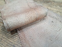 cuir cabillaud - poisson - maroquinerie - rose pastel mat - cuirenstock