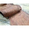 cuir cabillaud - poisson - maroquinerie - brun mat - cuirenstock