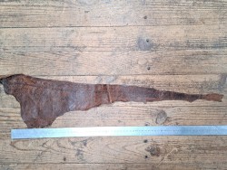 cuir cabillaud - poisson - maroquinerie - noisette- cuir en stock