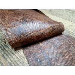 cuir cabillaud - poisson - maroquinerie - noisette- cuirenstock