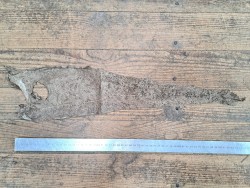 cuir cabillaud - poisson - maroquinerie - taupe - cuir en stock