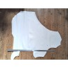 Grand morceau de cuir de veau lisse - Blanc - Cuir en Stock