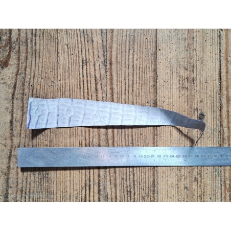 Peau de crocodile - Prune foncé - Cuir en Stock