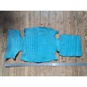 Morceau de cuir de crocodile véritable - turquoise - bijoux et accessoires - Cuirenstock