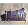 Demi peau de cuir de veau grain façon serpent - marron - maroquinerie - cuir en Stock