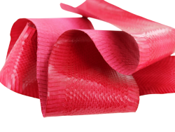 Peau de cuir de serpent - Rose fushia - Cuir en Stock