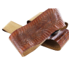 Peau de cuir de serpent - Marron - Cuir en Stock