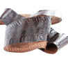 Peau de cuir de serpent - Brun - Cuir en Stock