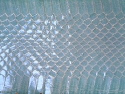 Peau de cuir de serpent - Bleu dragée - Cuirenstock