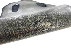 Peau de cuir de galuchat véritable - Mordoré - Cuir en Stock