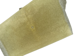 Peau de cuir de galuchat véritable exotique - Beige - Cuir en Stock