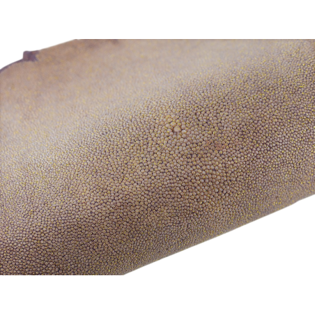 Peau intermédiaire de galuchat grain perlé - Lilas pailleté