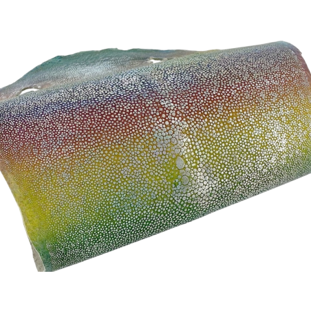 Peau de cuir de galuchat véritable exotique -Multicolore- Cuirenstock