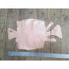 Lot de 2 peaux de cuir de lézard - C - Rose pâle/Café