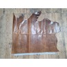 Demi-peau de cuir de vachette pullup ciré - Brun - B