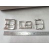 LOT de 3 boucles de ceinture - H - Nickelé - 20mm / 25mm / 30mm