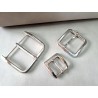 LOT de 3 boucles de ceinture - i - Nickelé -  25mm / 40mm / 60mm