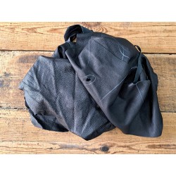 Chutes de morceaux de cuir de cerf - Noir - Cuir en Stock