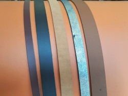 Lot de 5 bandes de cuir classique ou à effet - 2ème choix