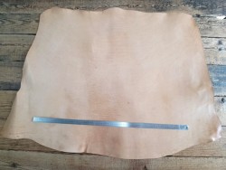 Collet de cuir de vache naturel – Tannage végétal 2ᵉ choix