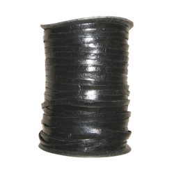 Lanière de cuir - 3mm - Noir - Cuirenstock