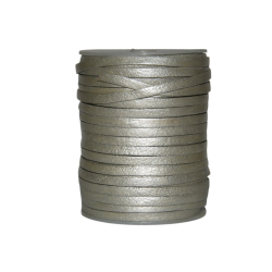 Lanière de cuir - 3mm - Argent - Cuirenstock
