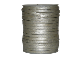 Lanière de cuir - 3mm - Argent - Cuirenstock