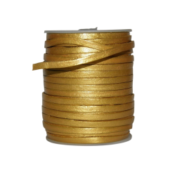 Lanière de cuir - 3mm - Or - Cuirenstock