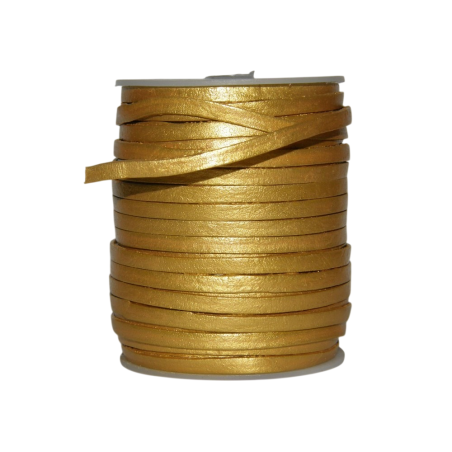 Lanière de cuir - 3mm - Or - Cuirenstock
