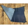 Croûte de cuir de vache tannage végétal cirée – BLEU OCEAN - Cuir en Stock