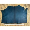 Croûte de cuir de vache tannage végétal cirée – BLEU LAGON - Cuir en Stock
