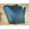 Croûte de cuir de vache tannage végétal cirée – BLEU LAGON - Cuir en Stock