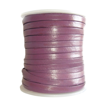 Lanières de cuir - 5mm - Violet - Cuirenstock