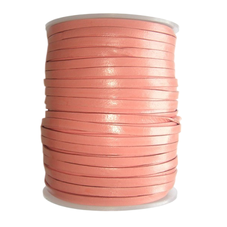 Lanière de cuir - 5mm - Rose - Cuirenstock