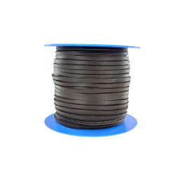 Lacet de cuir carré - 3.5mm - Chocolat - Cuirenstock