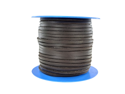 Lacet de cuir carré - 3.5mm - Chocolat - Cuirenstock