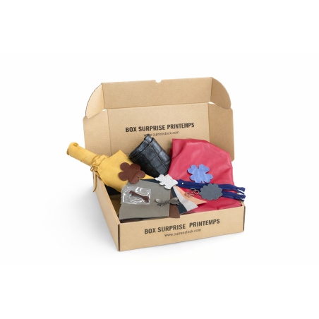 Box surprise sur le thème du printemps - Découverte du cuir - Cuir en Stock